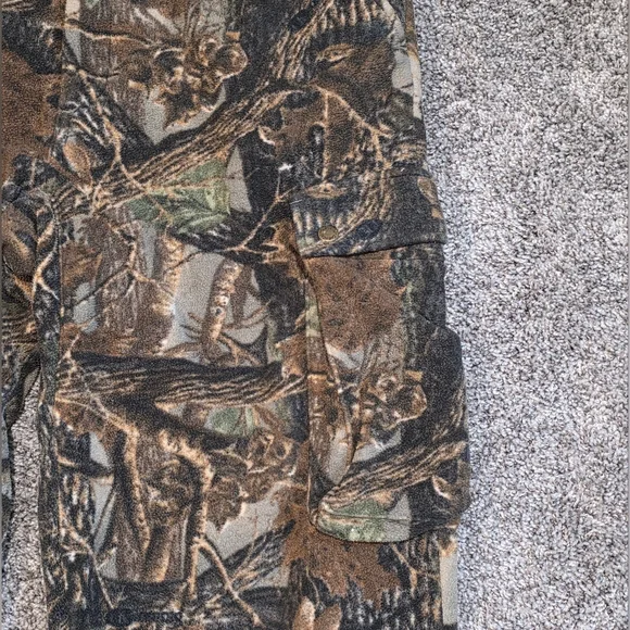 Cabela's Mid Season Fleece / Lined Camouflage Cargo Pants- Size 38 REG - Picture 2 of 6